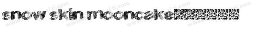 snow skin mooncake字体转换